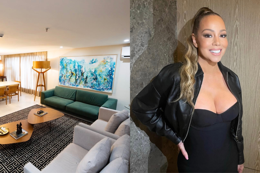 Com piscina privativa e banheira, suíte de Mariah Carey em Belém é puro glamour