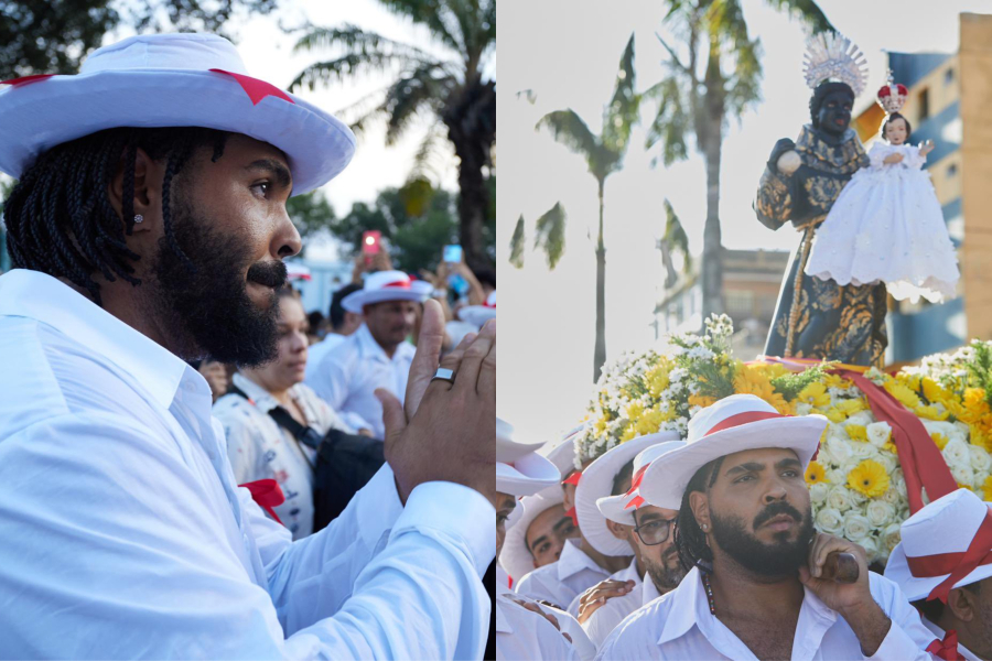 Paulo Vieira participa da Festividade de São Benedito e grava programa em Bragança