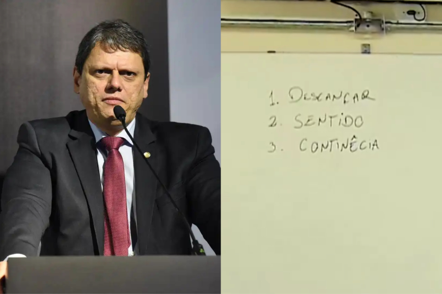 Governo Tarcísio lança escolas cívico-militares e aulas registram erros de português