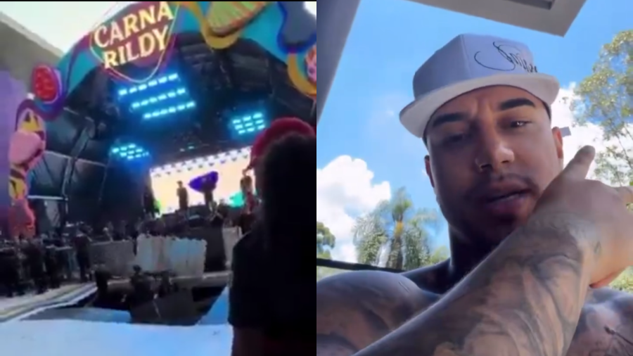 “Não tem como permanecer no palco”, diz Veigh após piso ceder no CarnaRildy