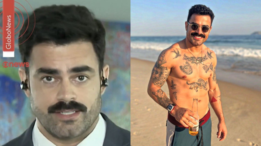 Quem é o “bigodudo gostoso”? Jornalista vira um dos assuntos mais comentados após estreia na GloboNews