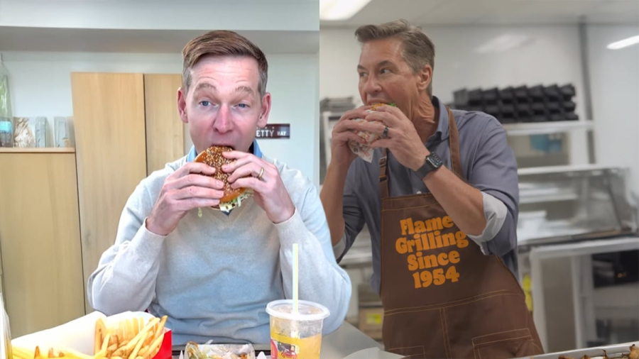 Mordida “sem graça” de CEO do McDonald’s viraliza e vira alvo de provocação do Burger King