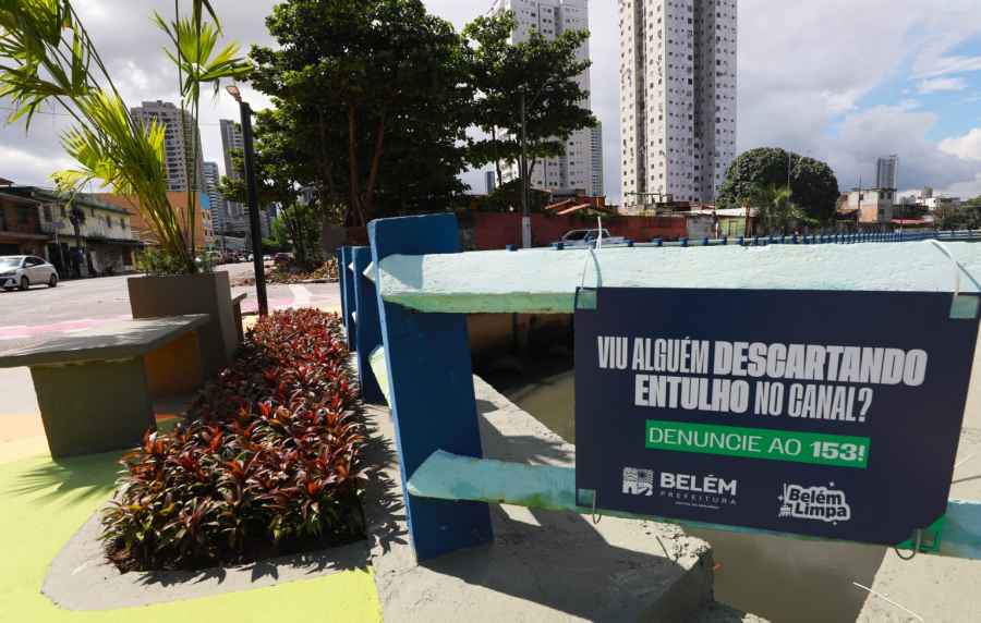 Prefeitura de Belém entrega Canal da Quintino revitalizado e anuncia projeto contra alagamentos