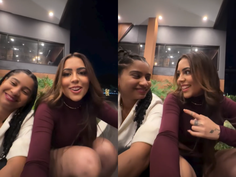 Paraense Samara Castro e Mile Moreira, irmã de Milena do BBB 26, se encontram nos bastidores do Immigrant Reality