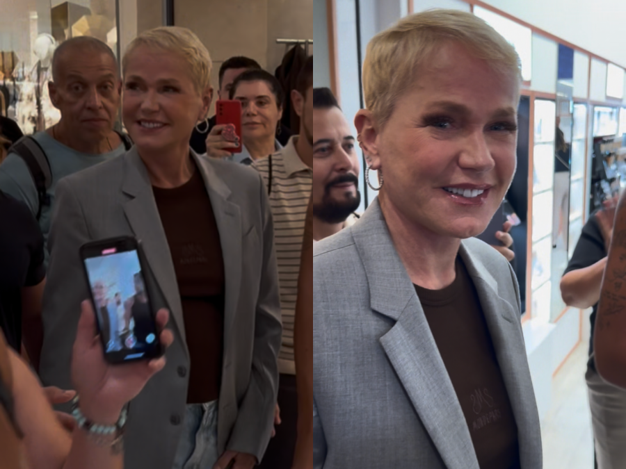 Xuxa prestigia reinauguração de loja de Sasha no Rio