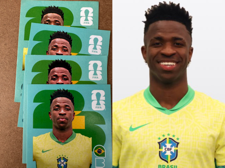 Figurinha de Vini Jr chama atenção por edição considerada “mal feita” por fãs