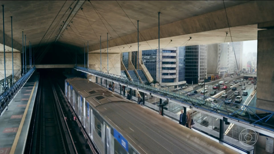Quem Ama Cuida vira alvo de críticas após mostrar metrô passando por cima da Avenida Paulista, algo que não existe em São Paulo