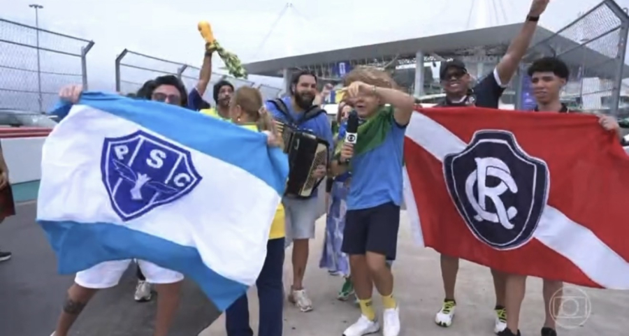 Torcedores de Paysandu e Remo protagonizam Re-Pa na transmissão da Globo em Miami