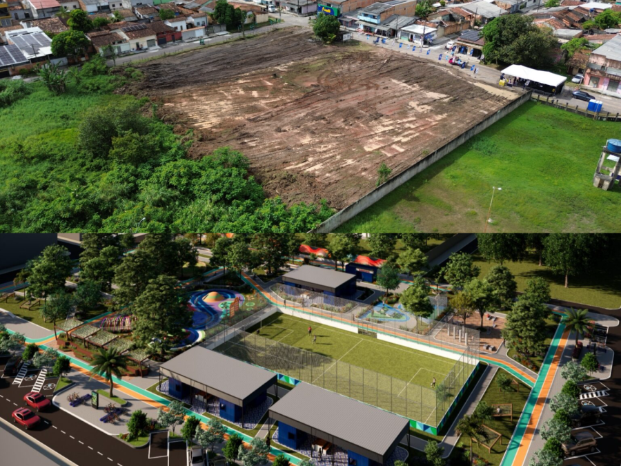 Prefeitura de Belém inicia construção da primeira Praça do Tenoné