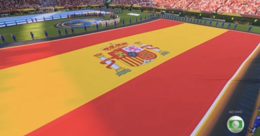 Hino da Espanha sem letra chama atenção antes de duelo contra o Uruguai na Copa