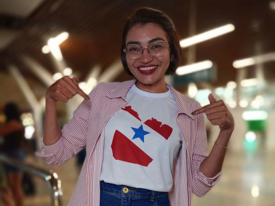 Soyara Almeida já está em Belém e é recebida por fãs e equipe da Record