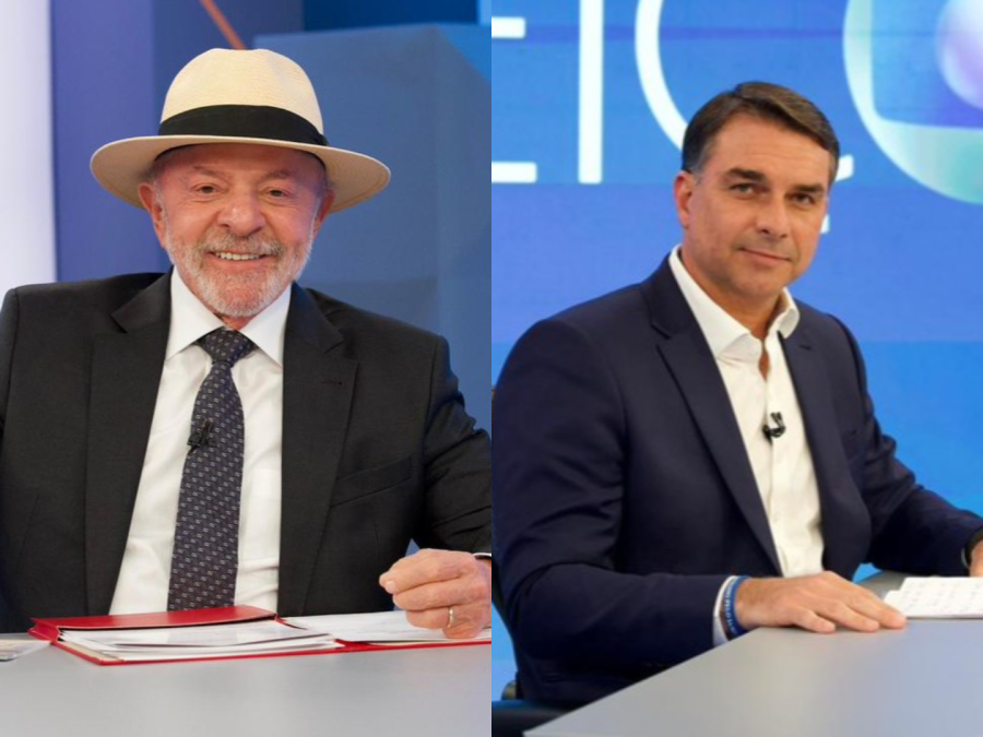 Flávio Bolsonaro cita Lula ao menos 17 vezes em sabatina, enquanto Lula não menciona Bolsonaro
