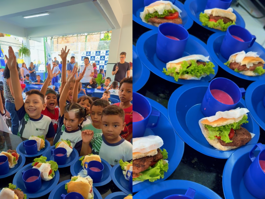 Hambúrguer e milkshake passam a fazer parte da merenda escolar da rede municipal de Belém