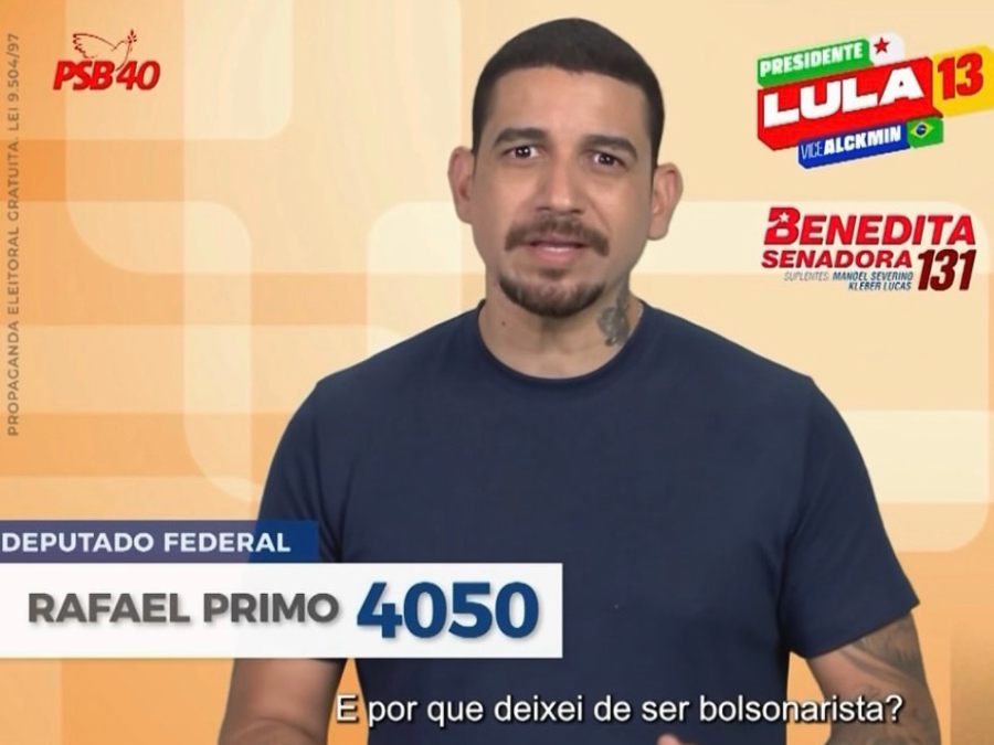 “Deixei de ser bolsonarista porque estudei”, afirma candidato em propaganda eleitoral