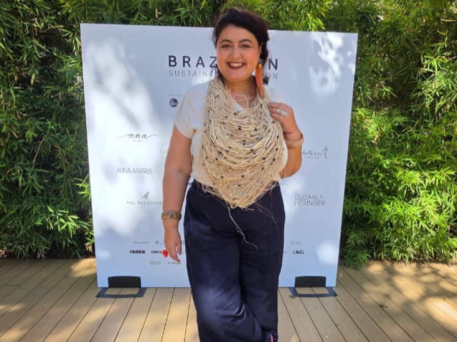 Dani Filgueiras mostra desfile de marcas paraenses durante a Semana de Moda de Milão