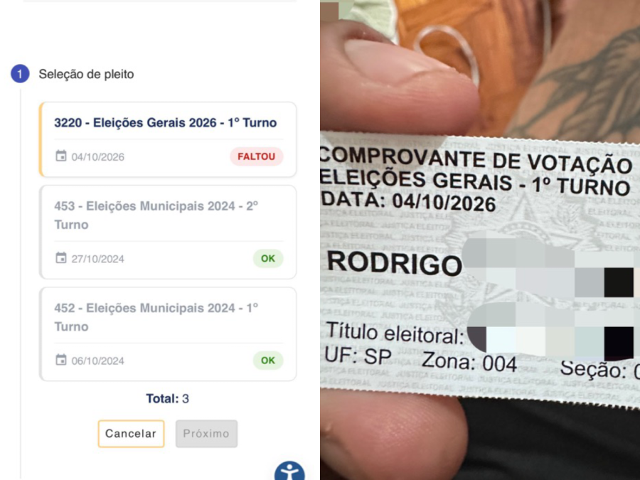 “Votei e tenho o comprovante”: eleitores relatam que sistema do TSE aponta falta no 1º turno