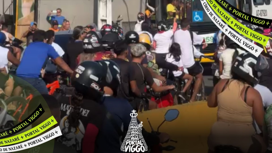 Grande número de motoqueiros leva motociclistas à contramão na Augusto Montenegro durante Romaria Rodoviária do Círio 2026