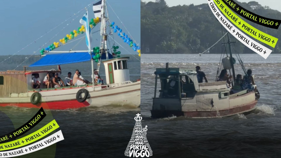 Ribeirinhos acompanham a Romaria Fluvial do Círio 2026 na Baía do Guajará