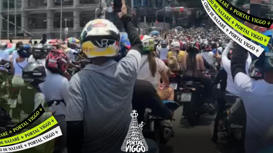 Milhares de motociclistas participam da Moto Romaria do Círio 2026 em Belém