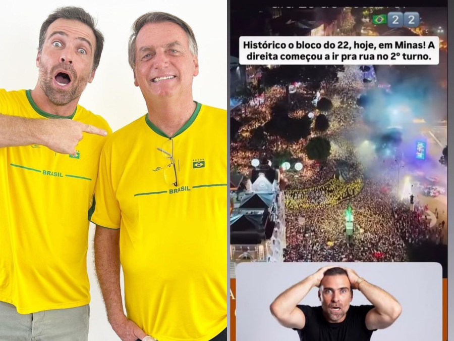 Bolsonarista usa imagens da Trasladação do Círio para simular ato pró-Flávio Bolsonaro em Minas Gerais