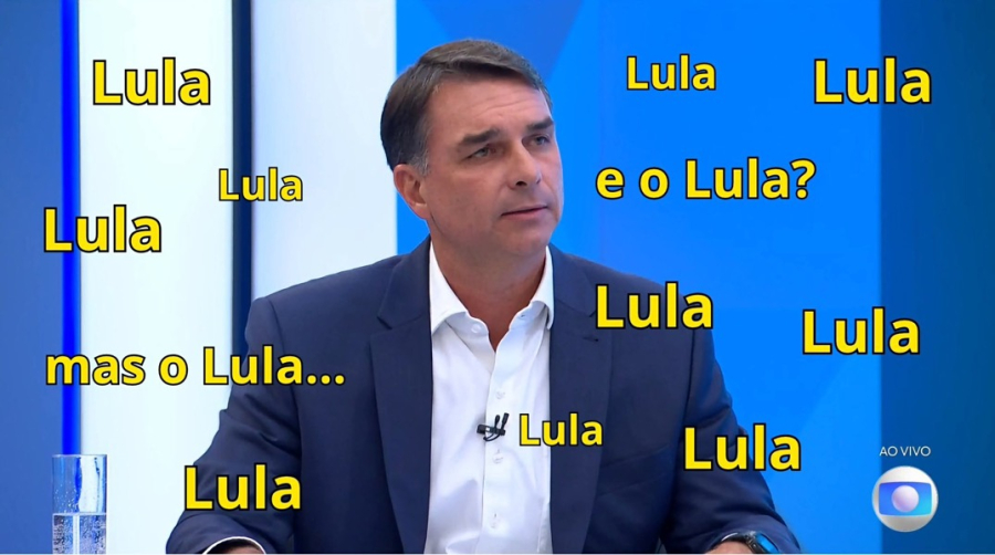 Sabatina de Flávio Bolsonaro na Globo vira piada após candidato citar Lula repetidamente e ser contestado por informações falsas