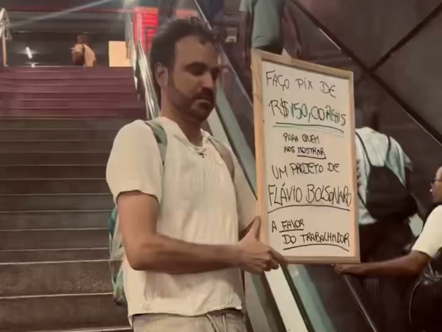 “Faço Pix de R$ 150”: filho de Daniela Mercury desafia bolsonaristas a apresentar projeto de Flávio Bolsonaro a favor do trabalhador