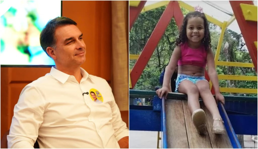 “Defende uma pessoa que matou uma menina de cinco anos”, diz Camila Pitanga sobre Flávio Bolsonaro
