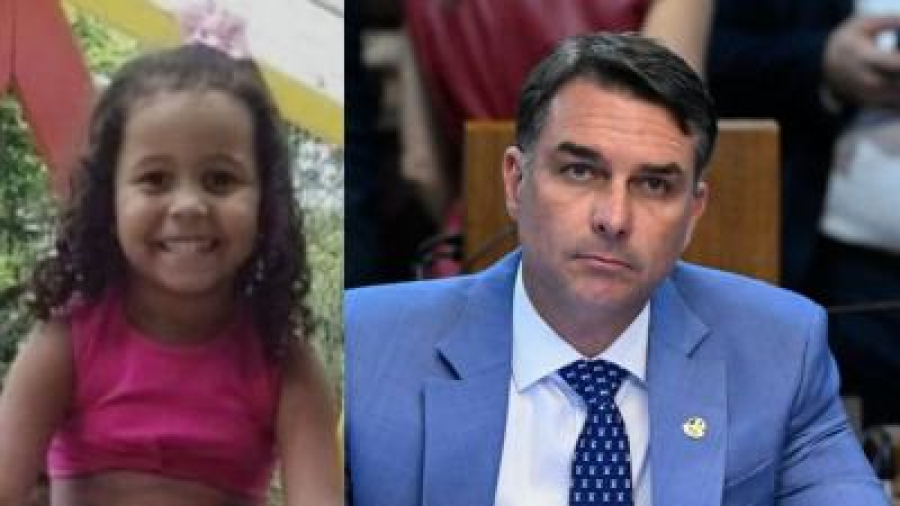 Flávio Bolsonaro confunde nome da mãe de Ana Clara e diz confiar que PM acusado não matou a menina