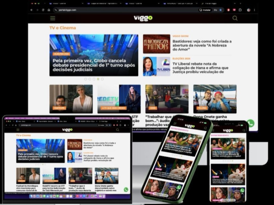 Portal Viggo celebra 100 mil seguidores no Instagram e ultrapassa 1,5 milhão de acessos no site em 2026