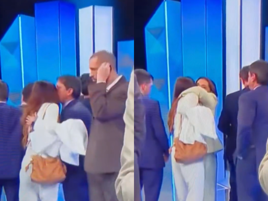 Andréia Sadi é flagrada cumprimentando Tarcísio e integrante da campanha de Flávio Bolsonaro, e cena repercute nas redes