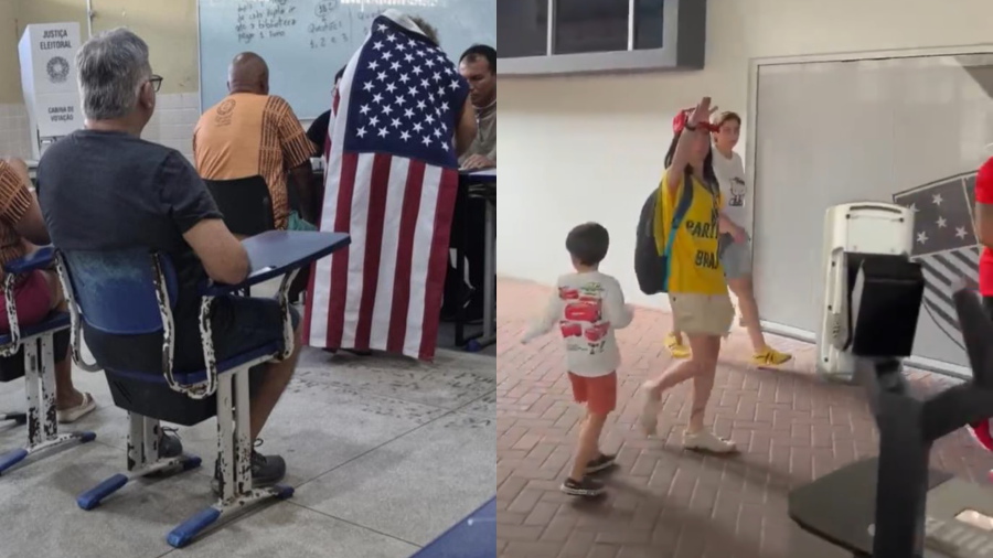 Bandeira dos EUA em Belém e saudação nazista no Rio marcam cenas do segundo turno